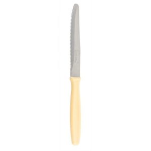 Cuchillo mesa mango amarillo 10 05cmC/12und