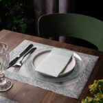 Servilleta 40x40 punta punta verona negro C/24px50