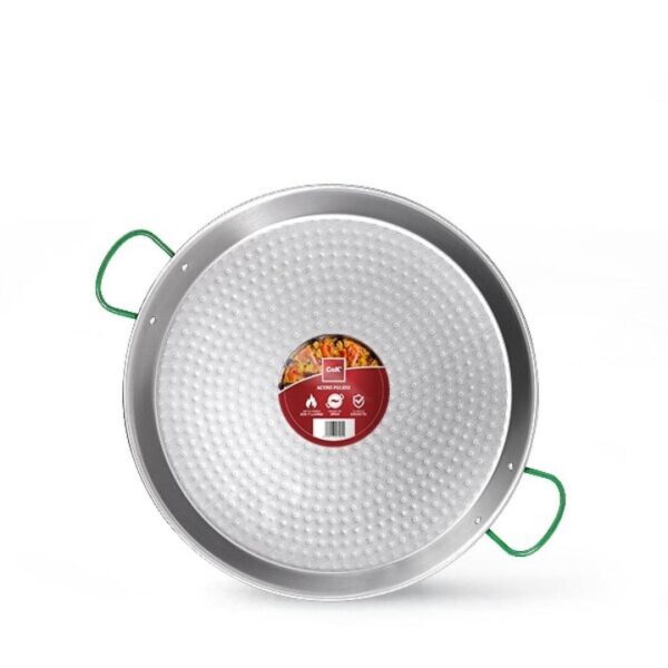 Paellera acero pulido 50cm  13raciones 