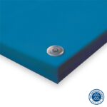 Tabla de cortar 60x40x2cm profesional azul
